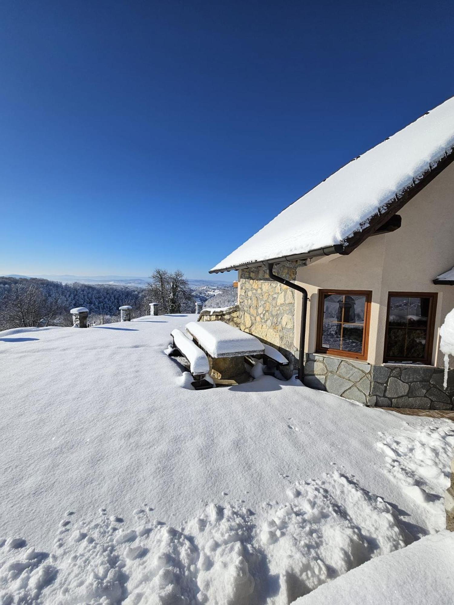 Zerko Holiday Home - Vineyard Chalet With Sauna And Jacuzzi Free Mirna Exteriér fotografie