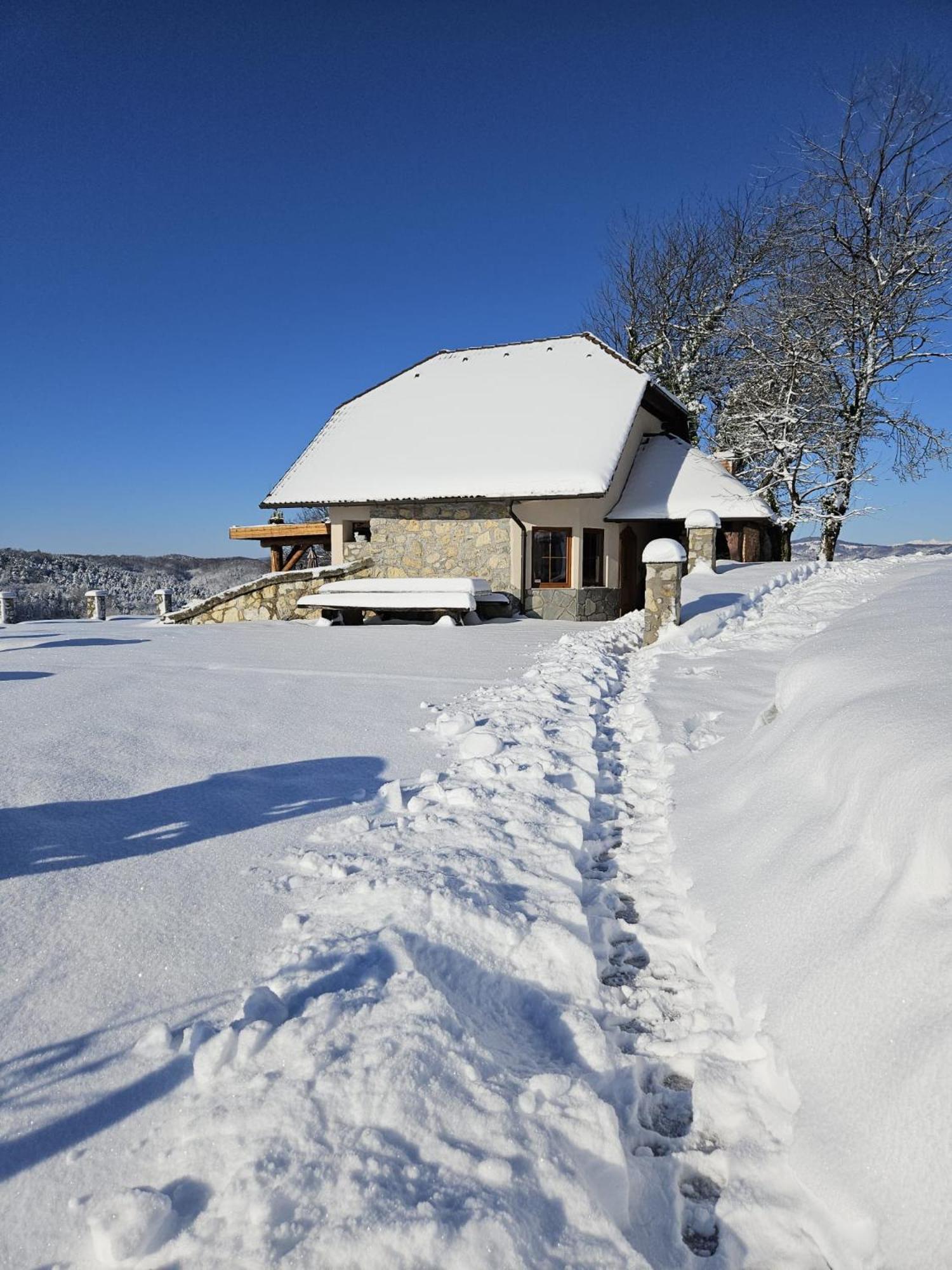 Zerko Holiday Home - Vineyard Chalet With Sauna And Jacuzzi Free Mirna Exteriér fotografie