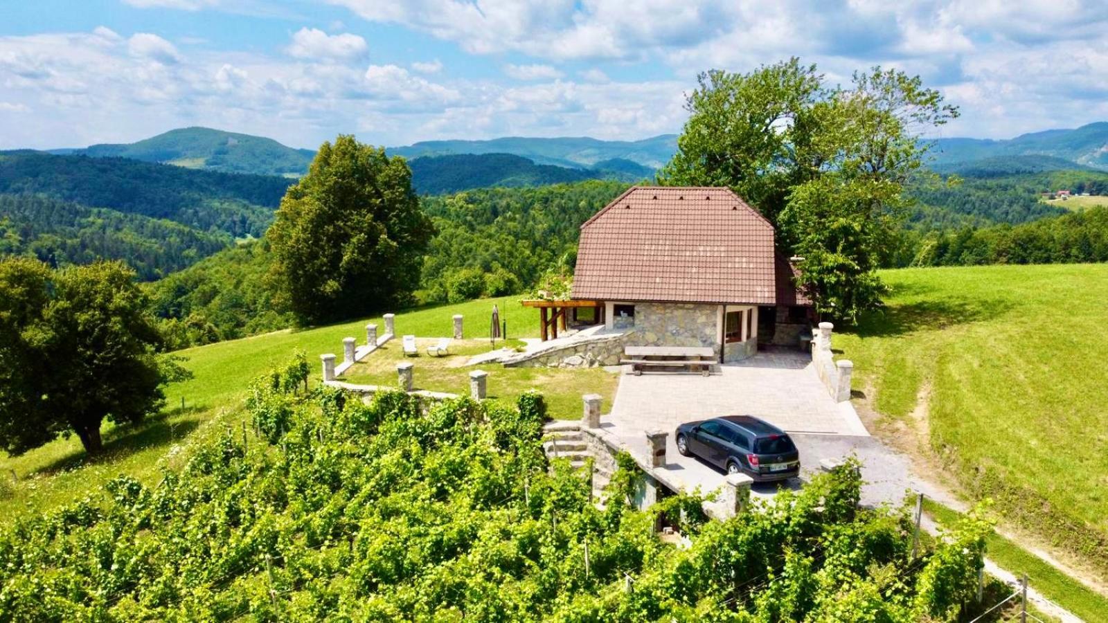 Zerko Holiday Home - Vineyard Chalet With Sauna And Jacuzzi Free Mirna Exteriér fotografie