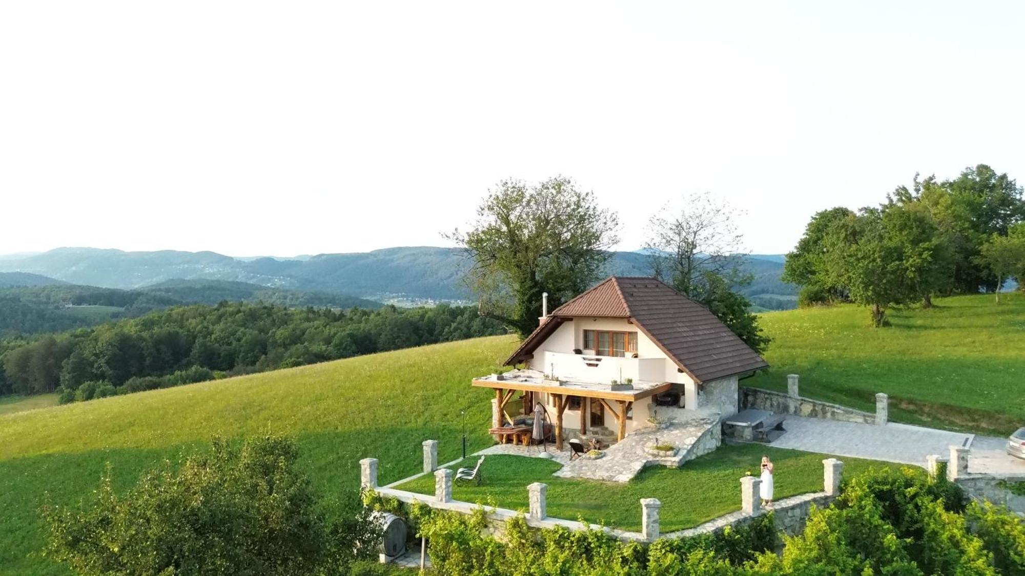 Zerko Holiday Home - Vineyard Chalet With Sauna And Jacuzzi Free Mirna Exteriér fotografie